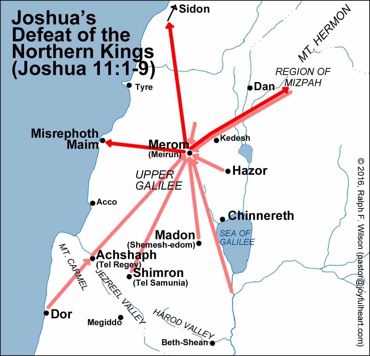 book of joshua map