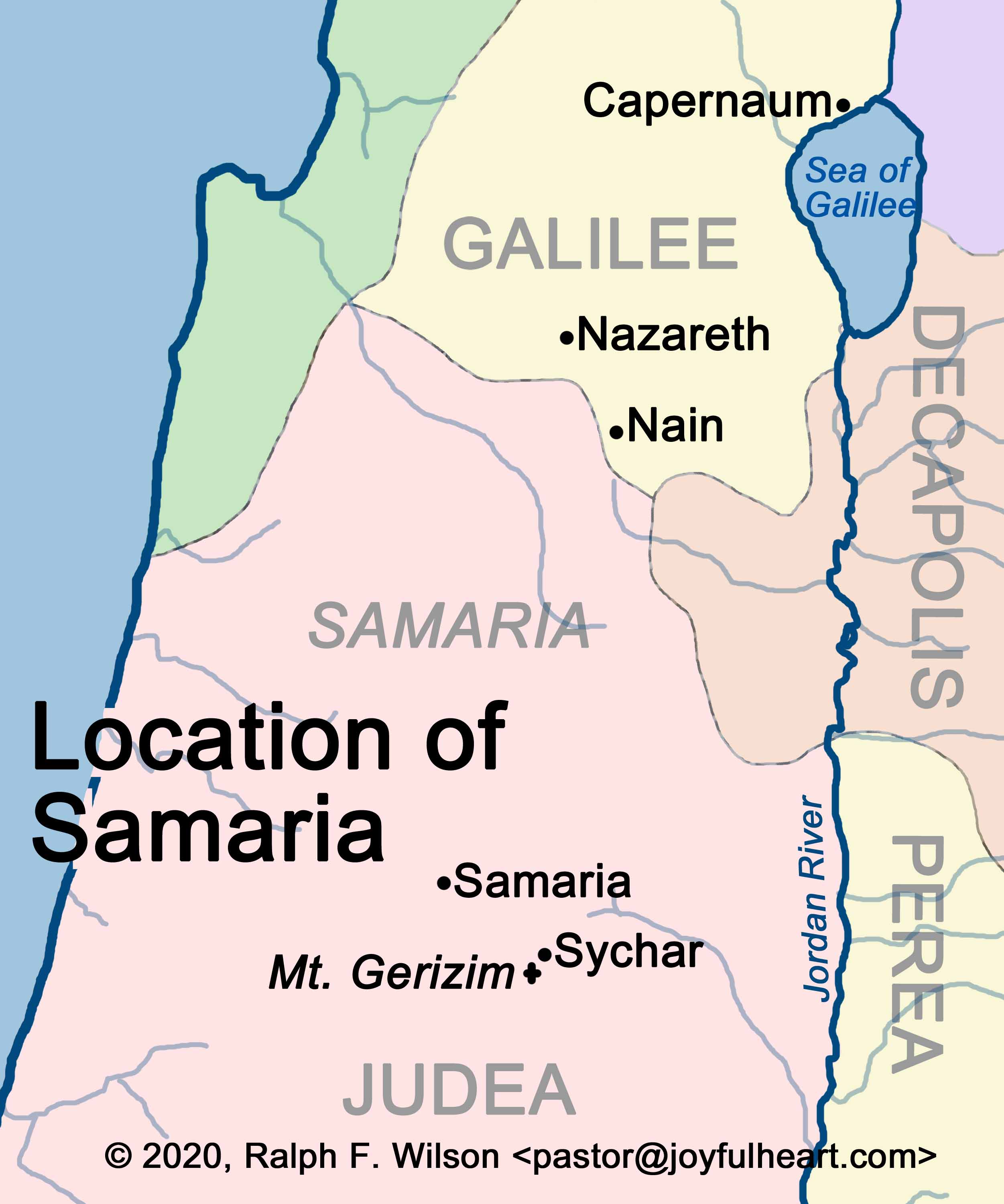 samaritans bible map