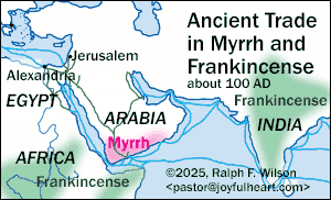 Ancient trade in Myrrh and Frankincense.